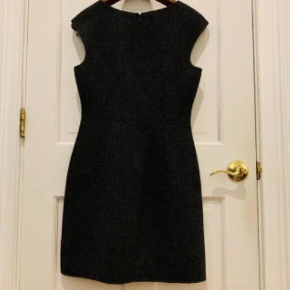 Theory Woman's Wool Sleeveless Sheath Dress Gray Size 6 - Picture 4 of 8